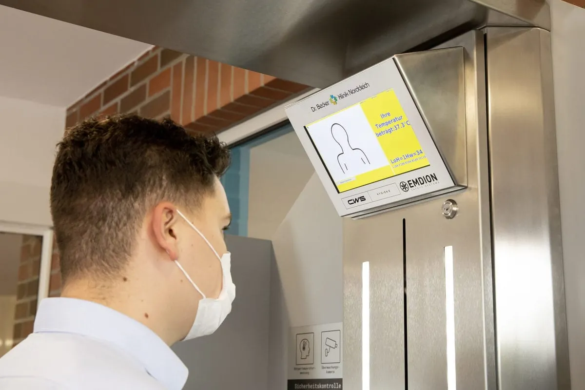 Klinik testet digitalen Hygiene-Checkpoint