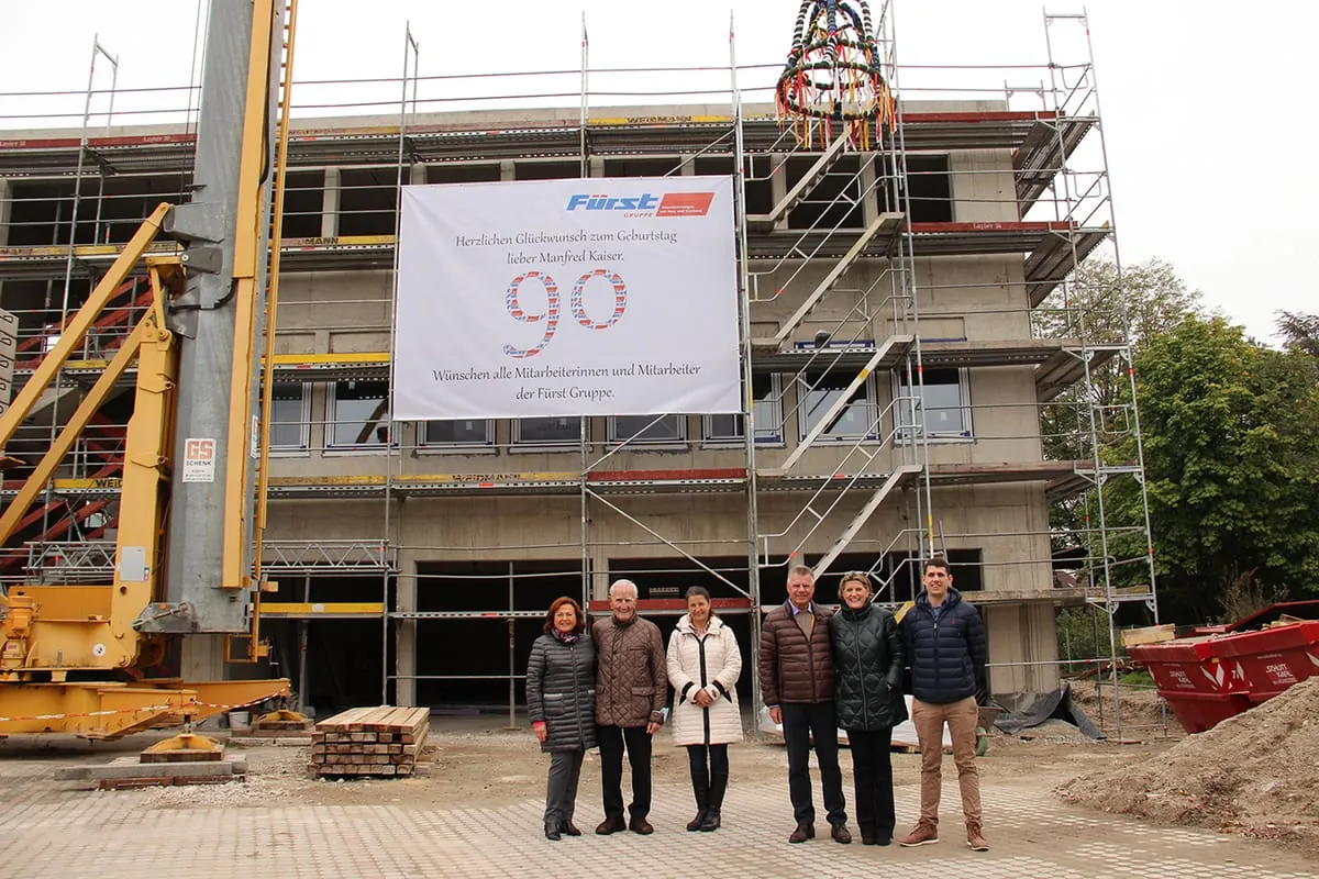 Erweiterungsbau: Fürst-Gruppe feiert Richtfest