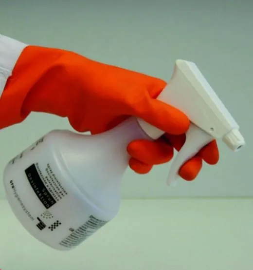 Vor- und Nachteile der Sprühdesinfektion