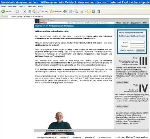 Der MeisterTrainer online bietet über 1.000 Übungsfragen