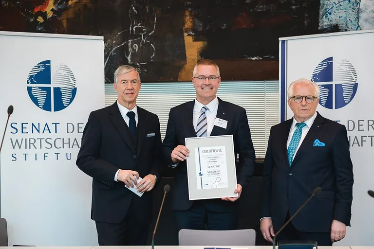 Buzil: Thomas Ulbricht im Senat der Wirtschaft Deutschland