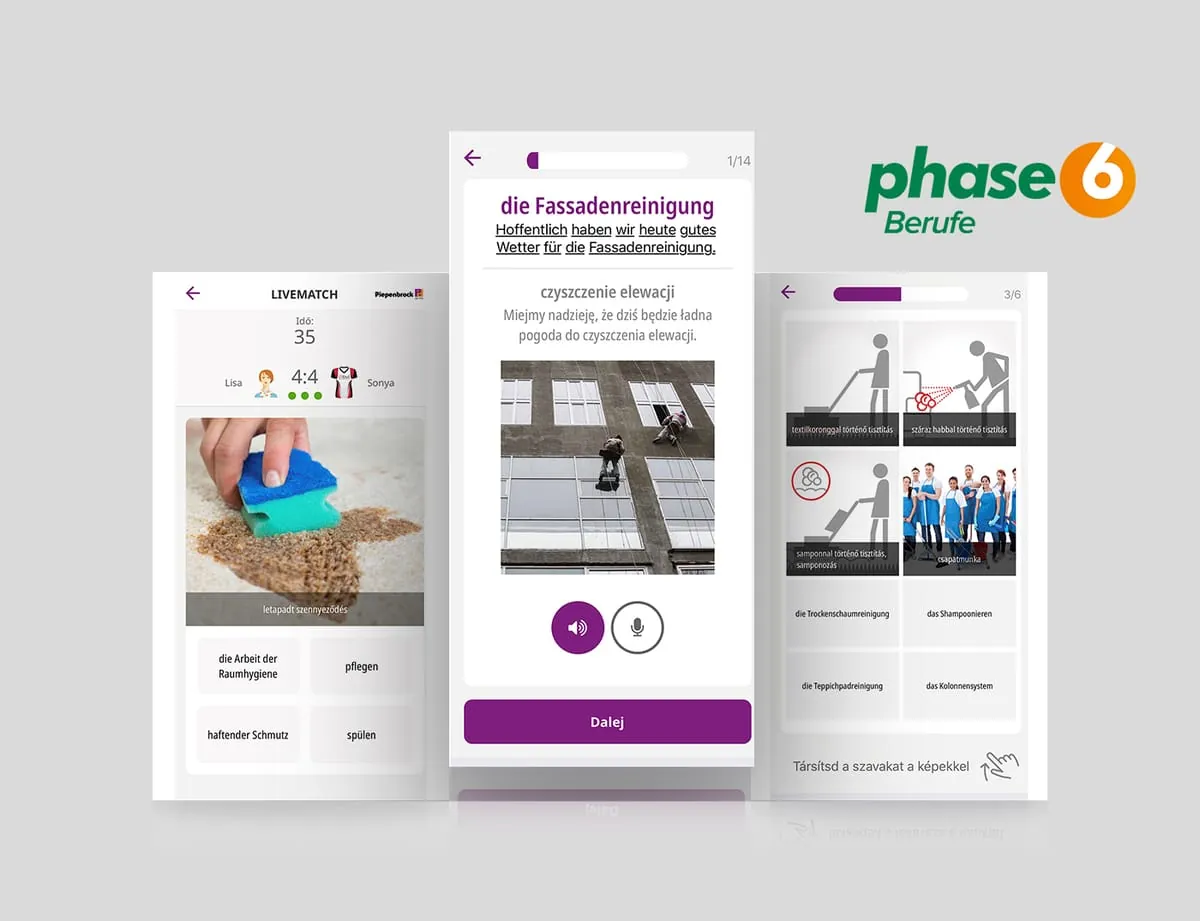 Piepenbrock-Mitarbeiter lernen Deutsch mit Sprachlern-App