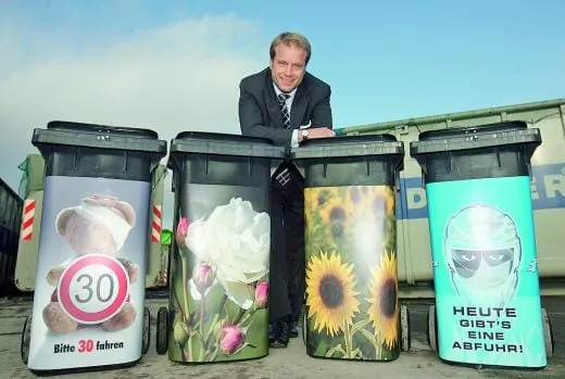 Frische Designs für graue Tonnen