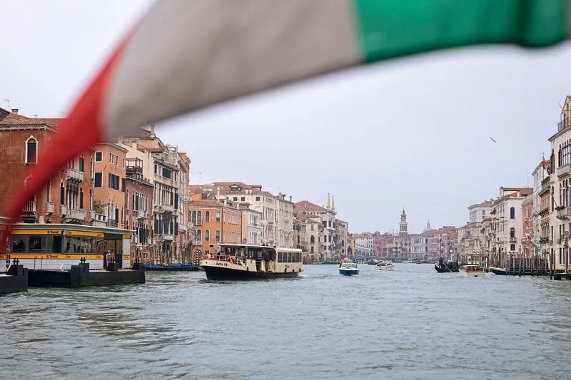 On the main street of Venice