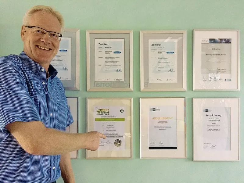 Kimberly-Clark Professional für nachhaltige Produktion ausgezeichnet