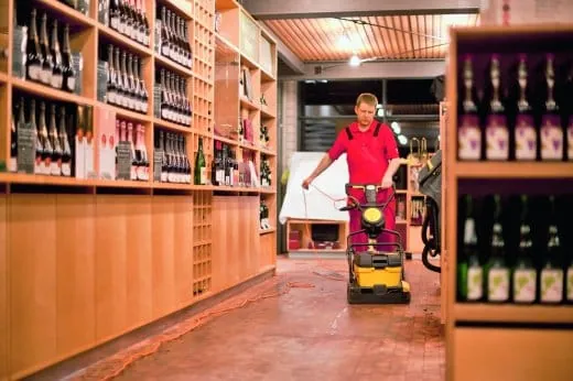 Nassreinigung mit Walzentechnik