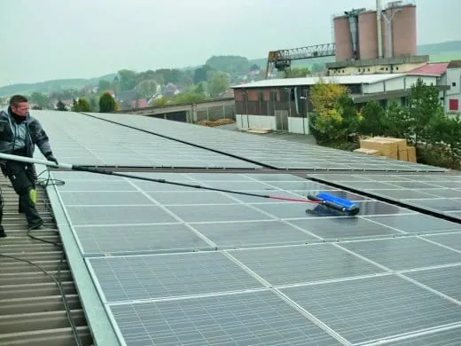 Wasser als Bürstenantrieb