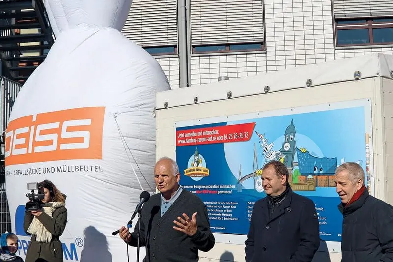 Unterstützung für   „Hamburg räumt auf!“