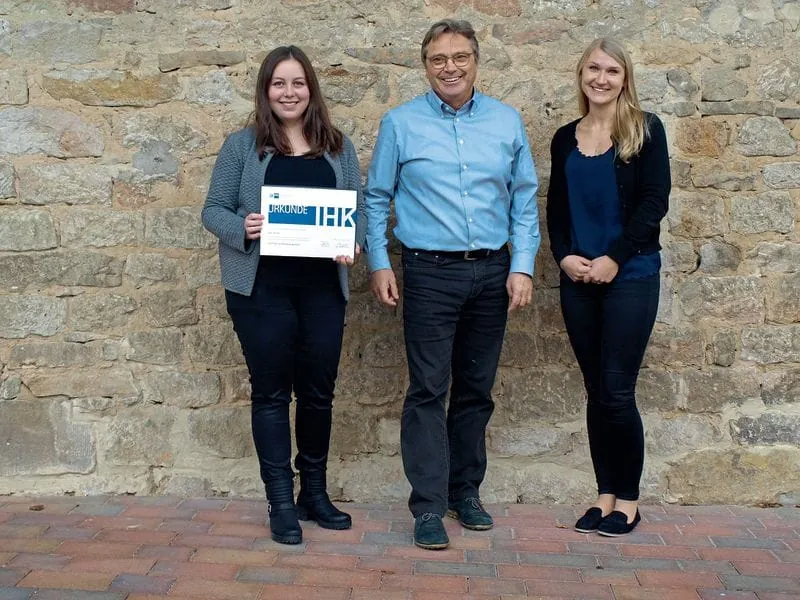 Ausbildung  mit Prädikat abgeschlossen