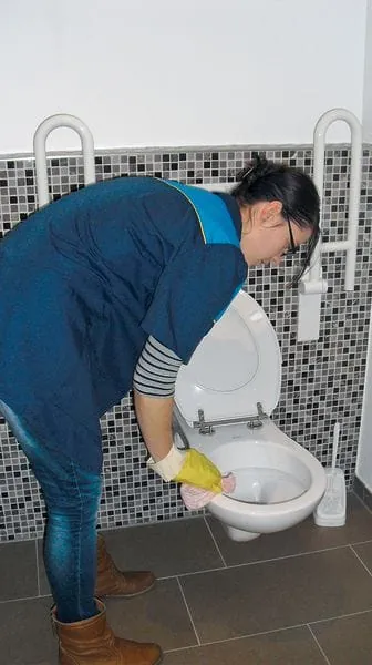 Sauberes Örtchen, saubere Arbeit