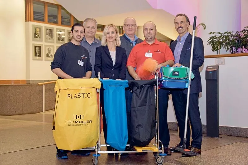 Das Reinigungsteam im Bundesministerium für Verkehr und digitale Infrastruktur
