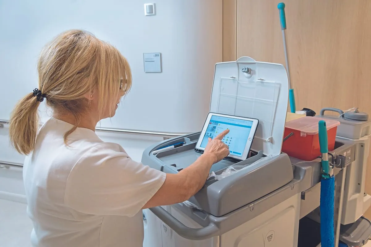 Arbeit mit der App Visionclean