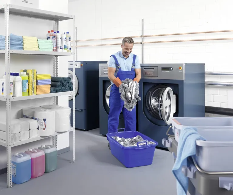 Waschmaschine für Reinigungstextilien