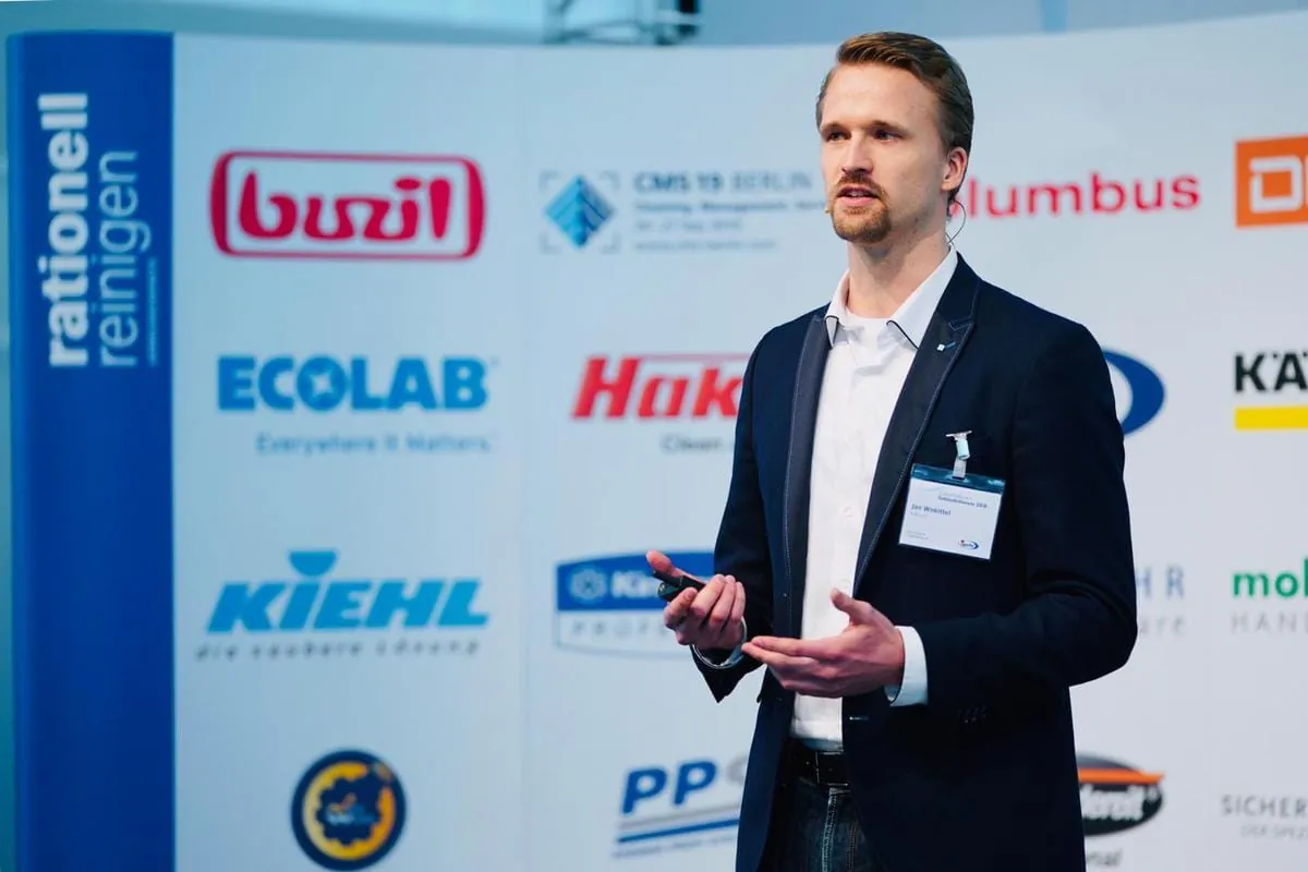 Jan Wokittel stellte sein Start-up 4-check vor.