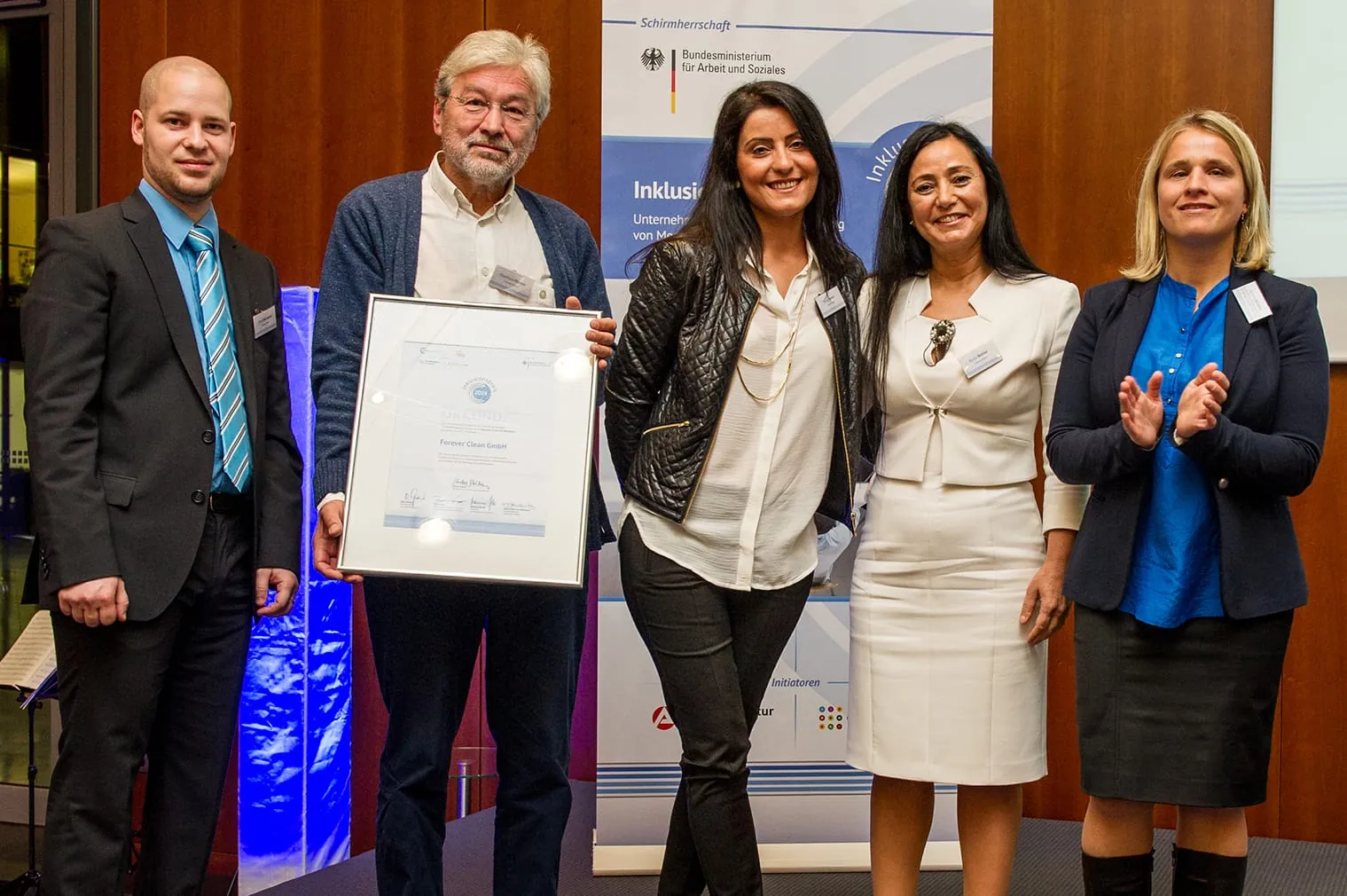 Forever Clean erhält Inklusionspreis 2014