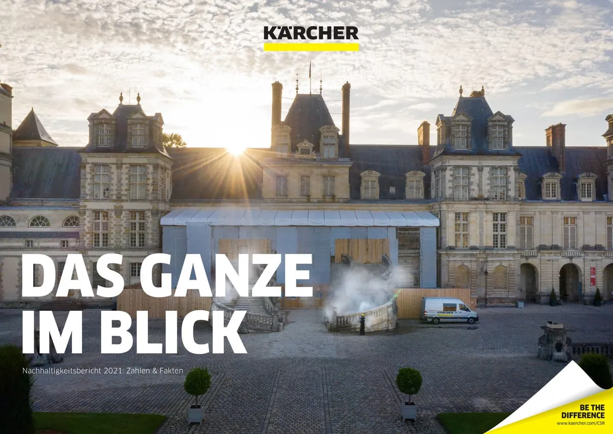 Kärcher veröffentlicht Nachhaltigkeitsbericht 2021