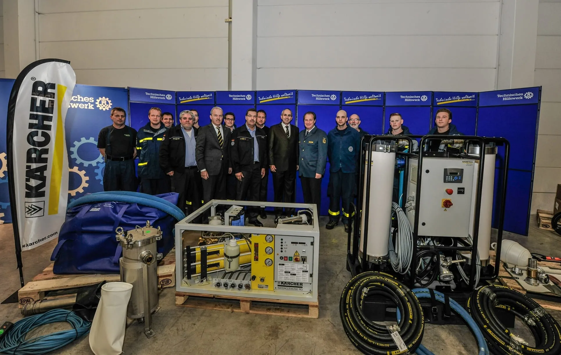 Kärcher spendet für THW-Soforthilfe