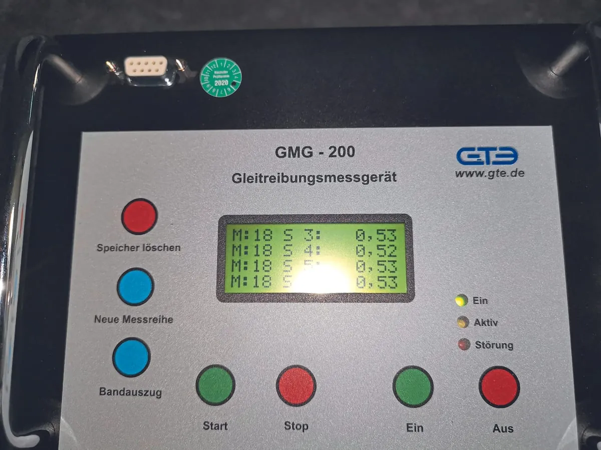 Messung des Gleitreibungskoeffizienten