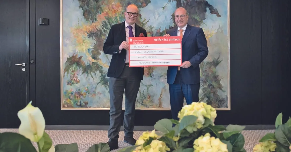 Ukraine: Piepenbrock spendet 50.000 Euro an Hilfsaktion