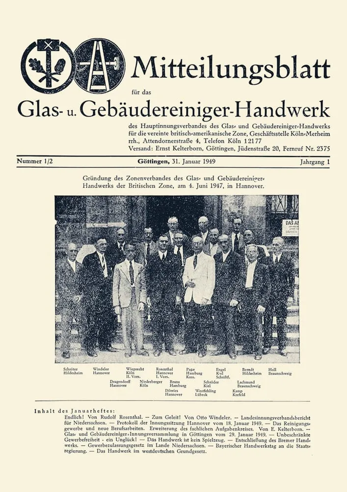 70 Jahre rationell reinigen - ein historischer Rückblick