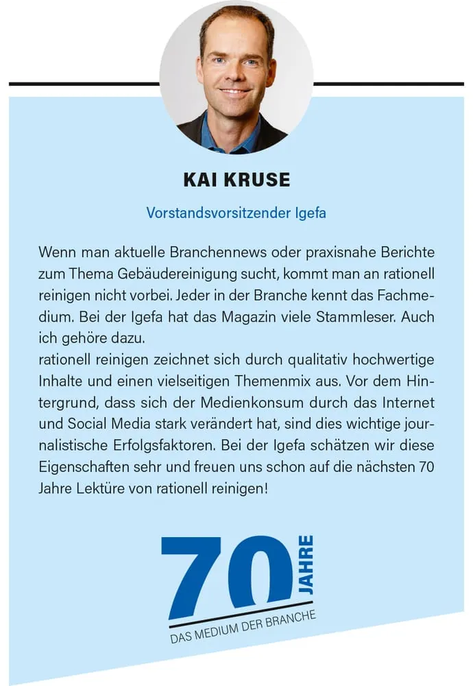 70 Jahre rationell reinigen