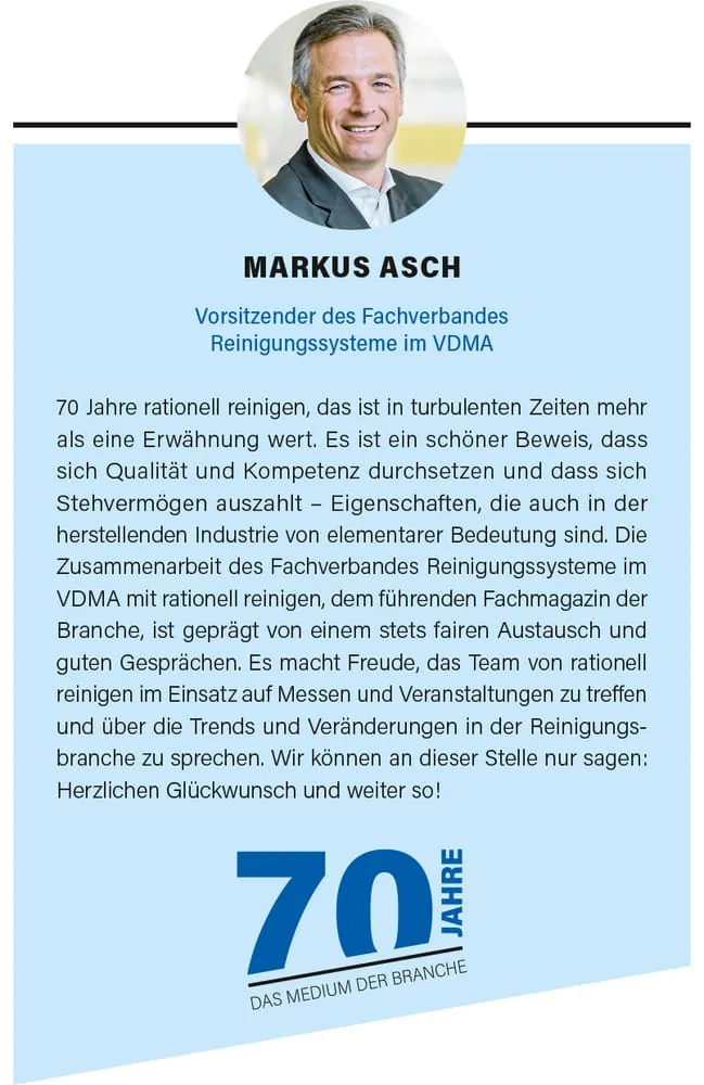 70 Jahre rationell reinigen