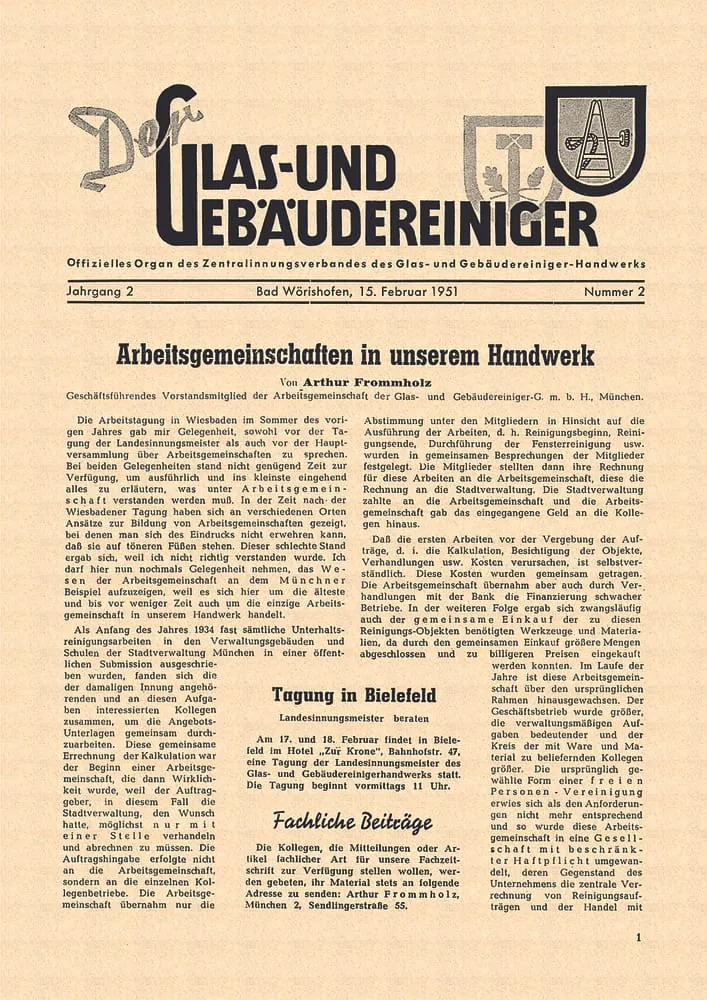 70 Jahre rationell reinigen