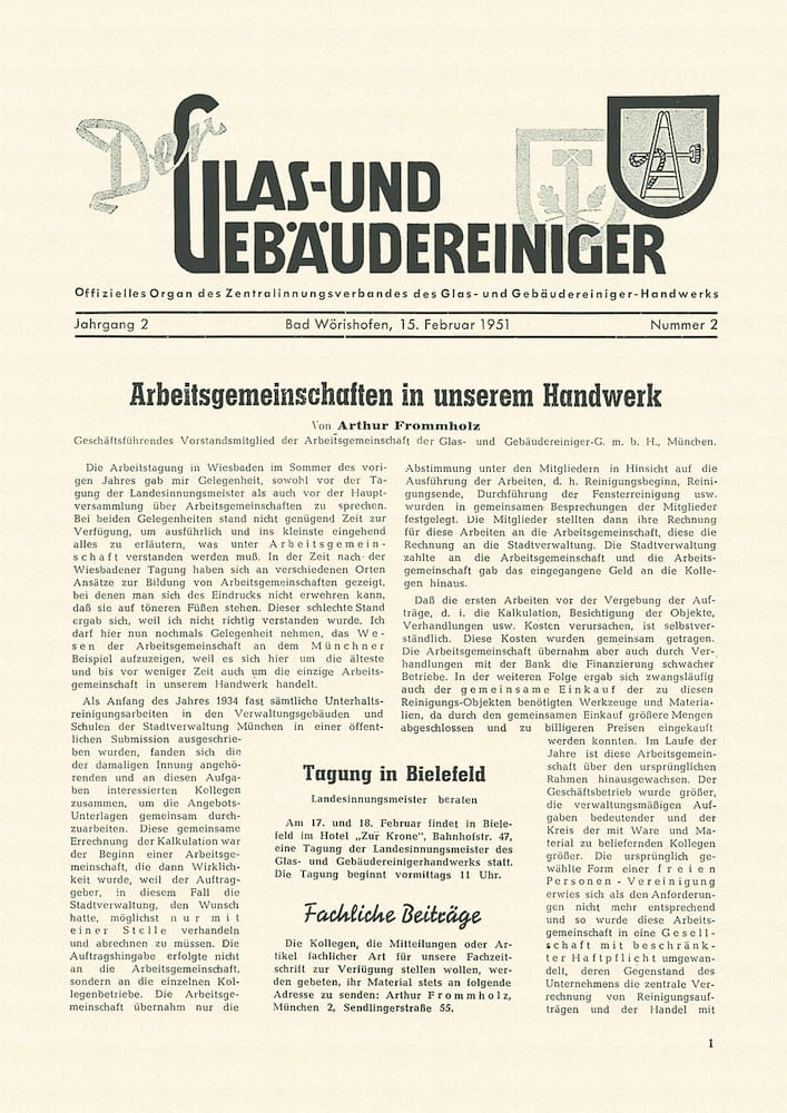 70 Jahre rationell reinigen