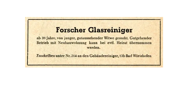 70 Jahre rationell reinigen