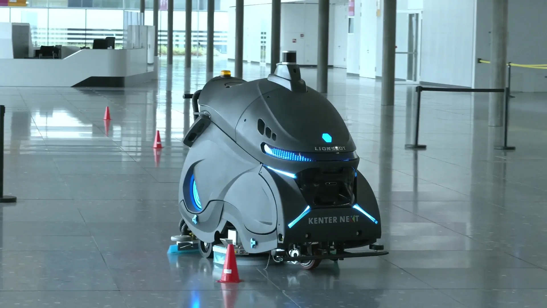 Ein Reinigungsroboter für große Flächen