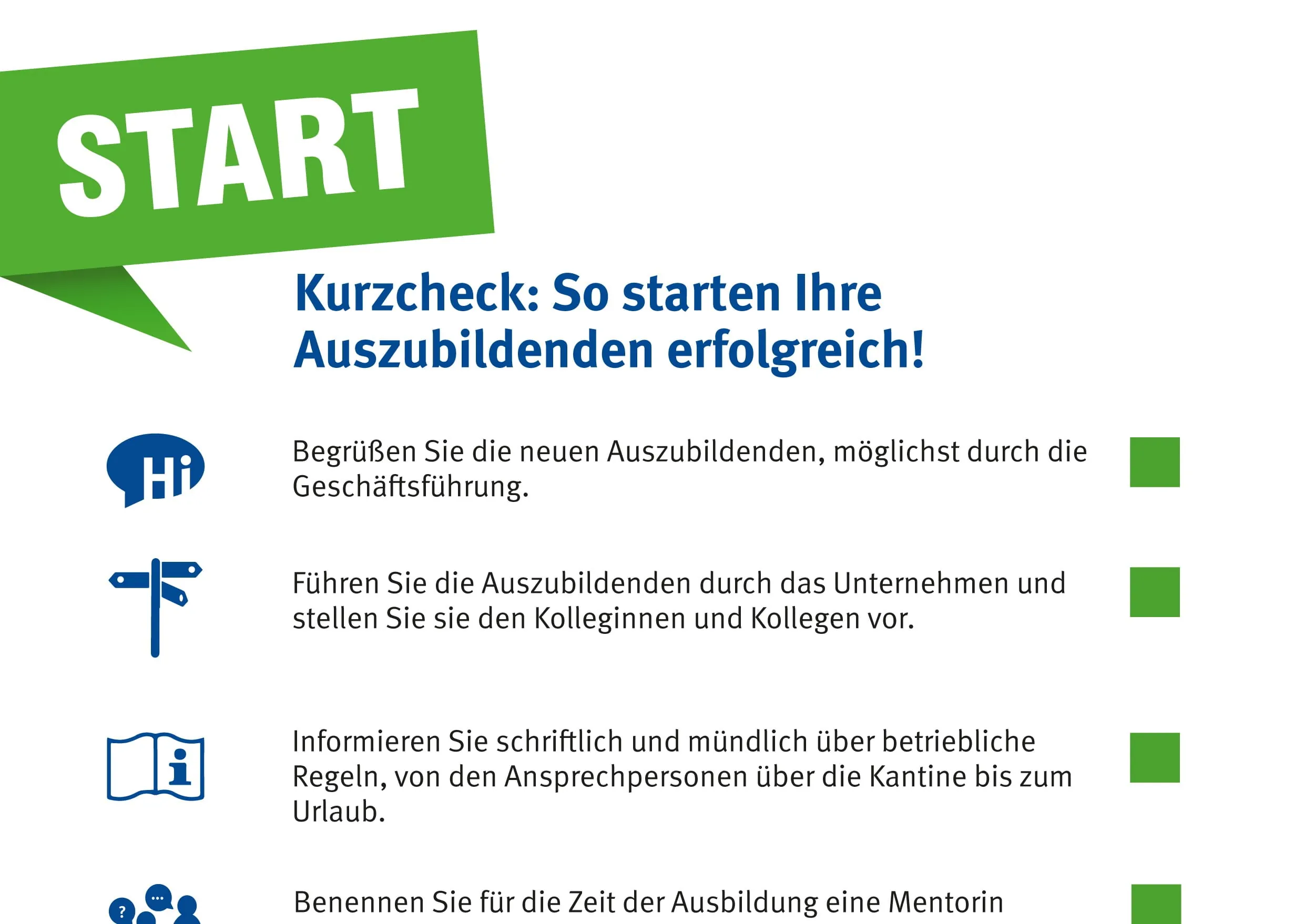Zum Ausbildungsstart: Checkliste der BG BAU gibt Tipps
