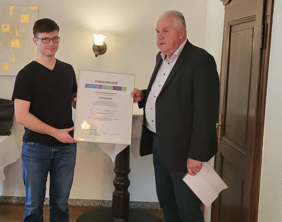 Oliver Joppe als Landessieger NRW ausgezeichnet