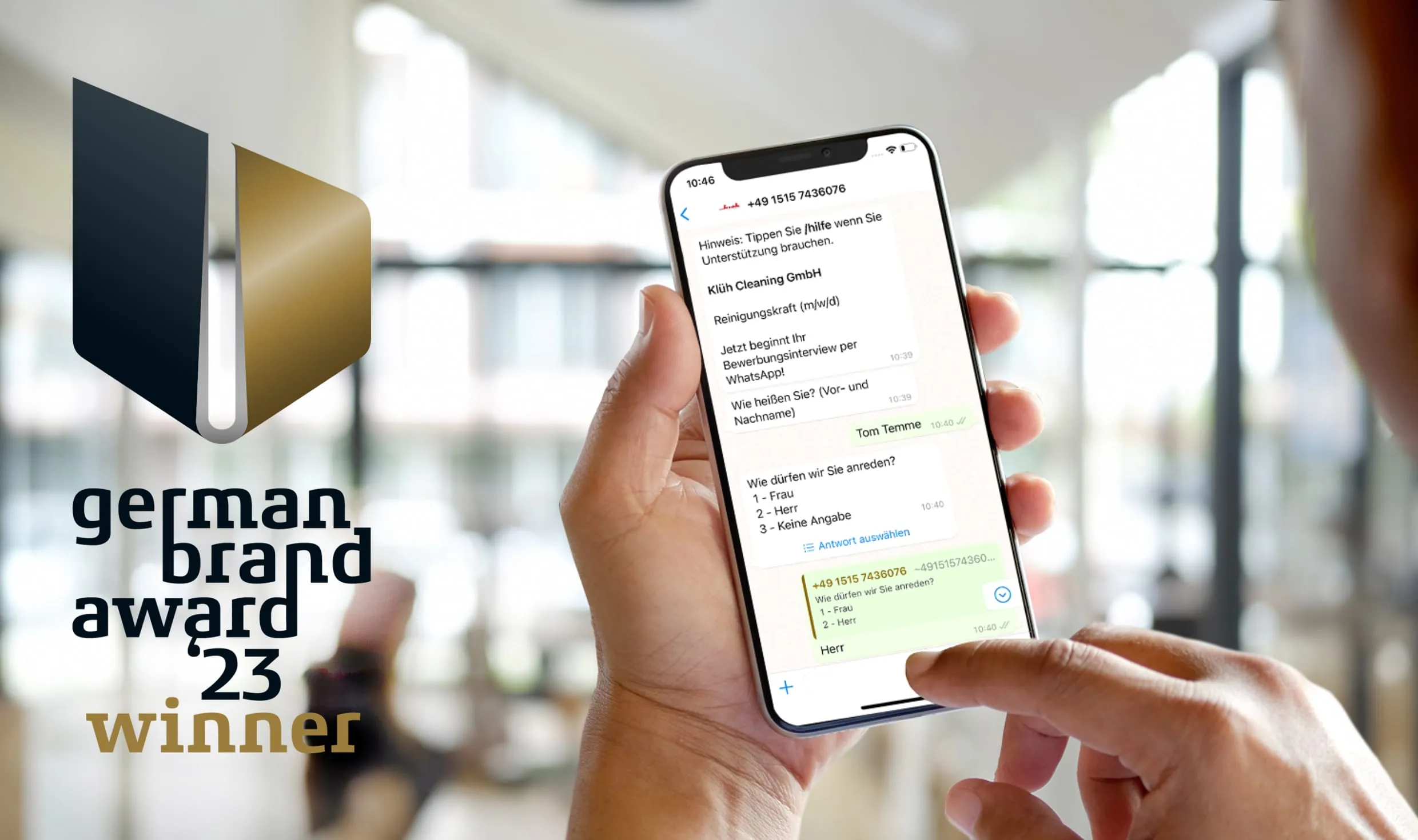 Klüh mit German Brand Award 2023 ausgezeichnet