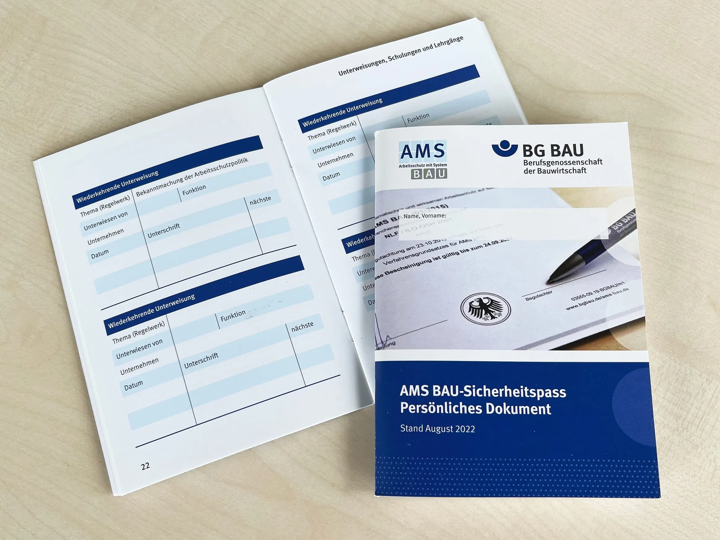 Arbeitsschutzmanagementsystem AMS BAU überarbeitet