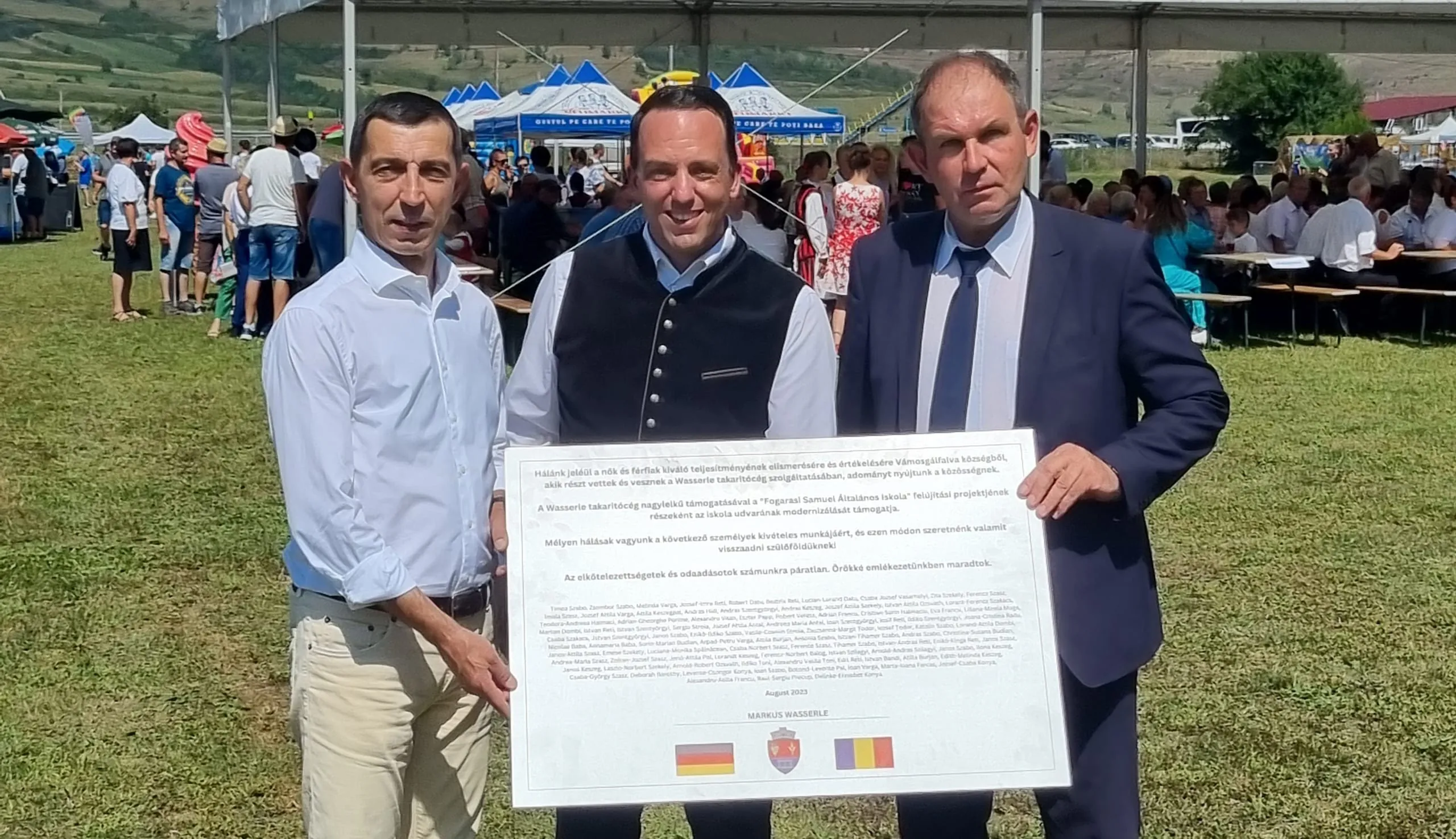 Wasserle spendet für rumänische Schule