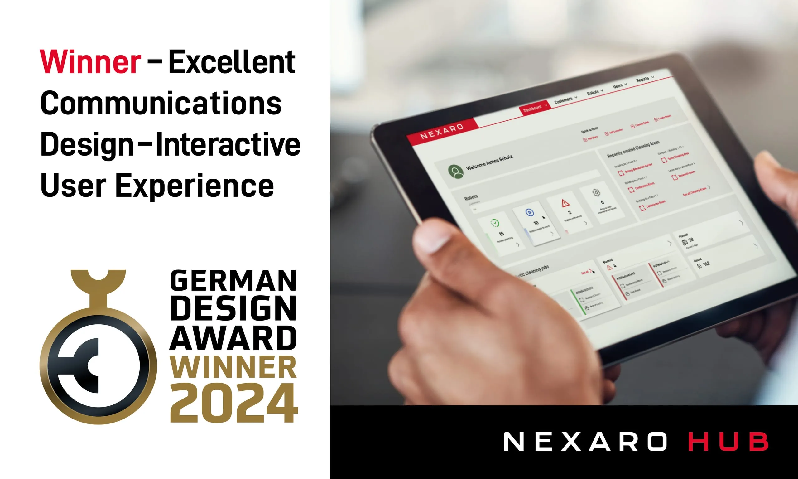 Nexaro Hub erhält German Design Award 2024