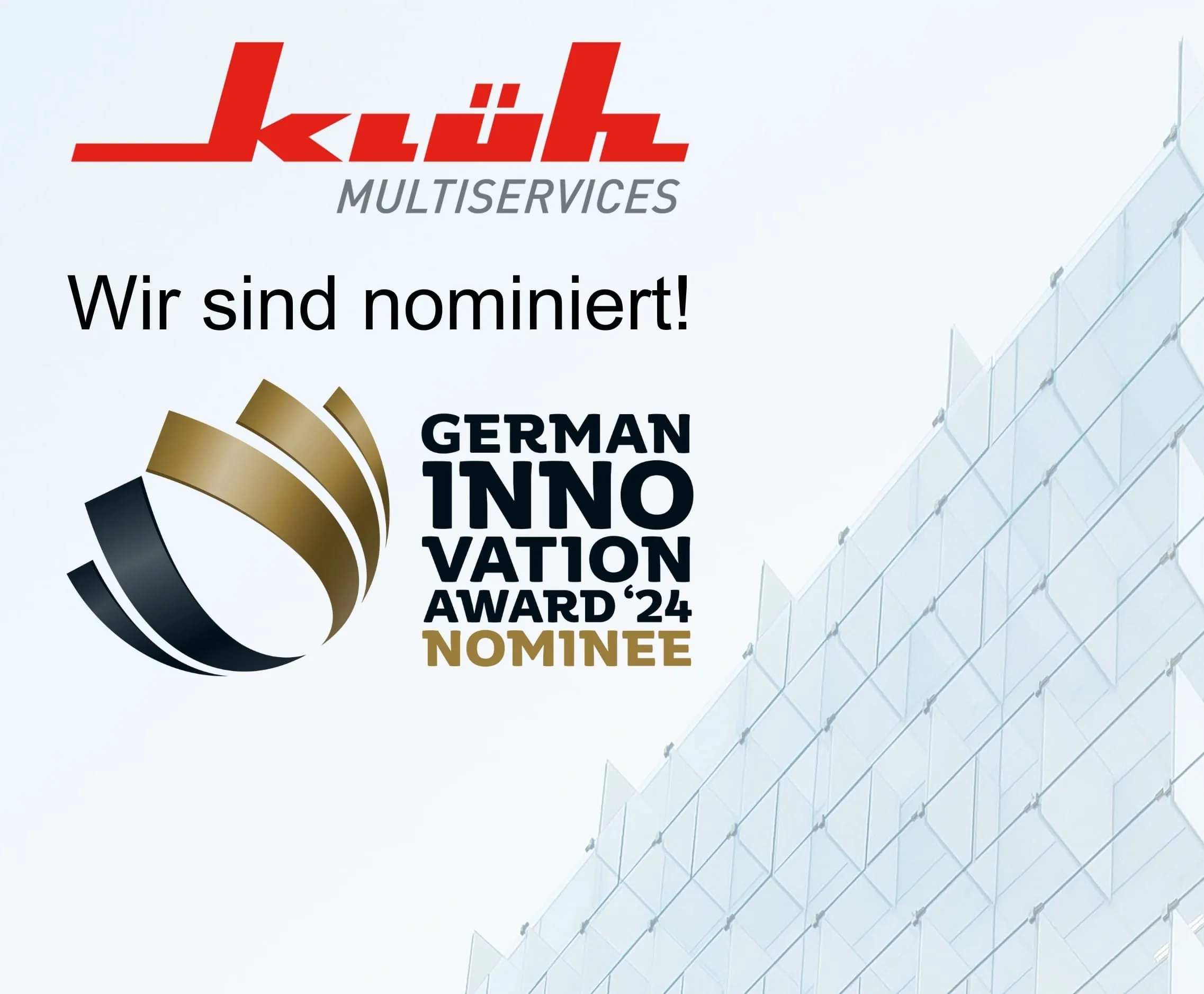 Klüh für German Innovation Award 2024 nominiert