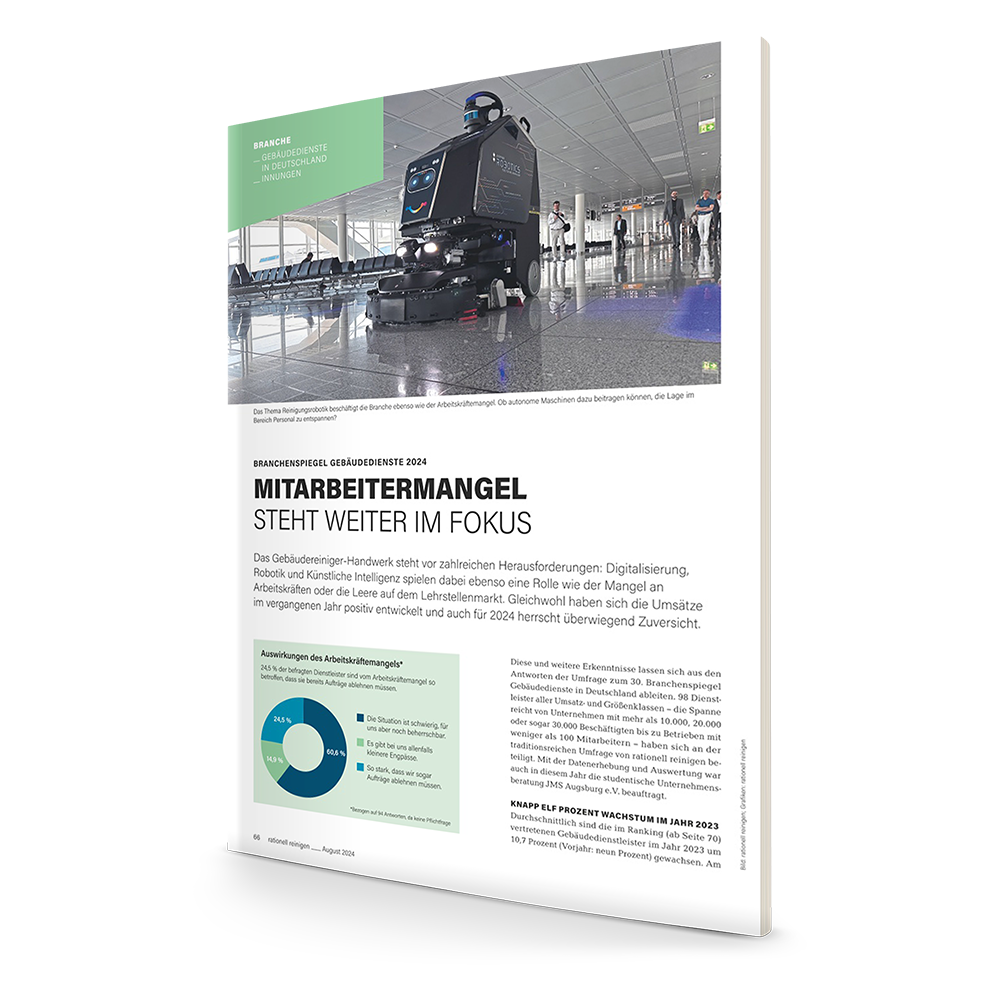  Gebäudereinigung: Tarifeinigung für die Jahre 2025/2026 erzielt Motiv 