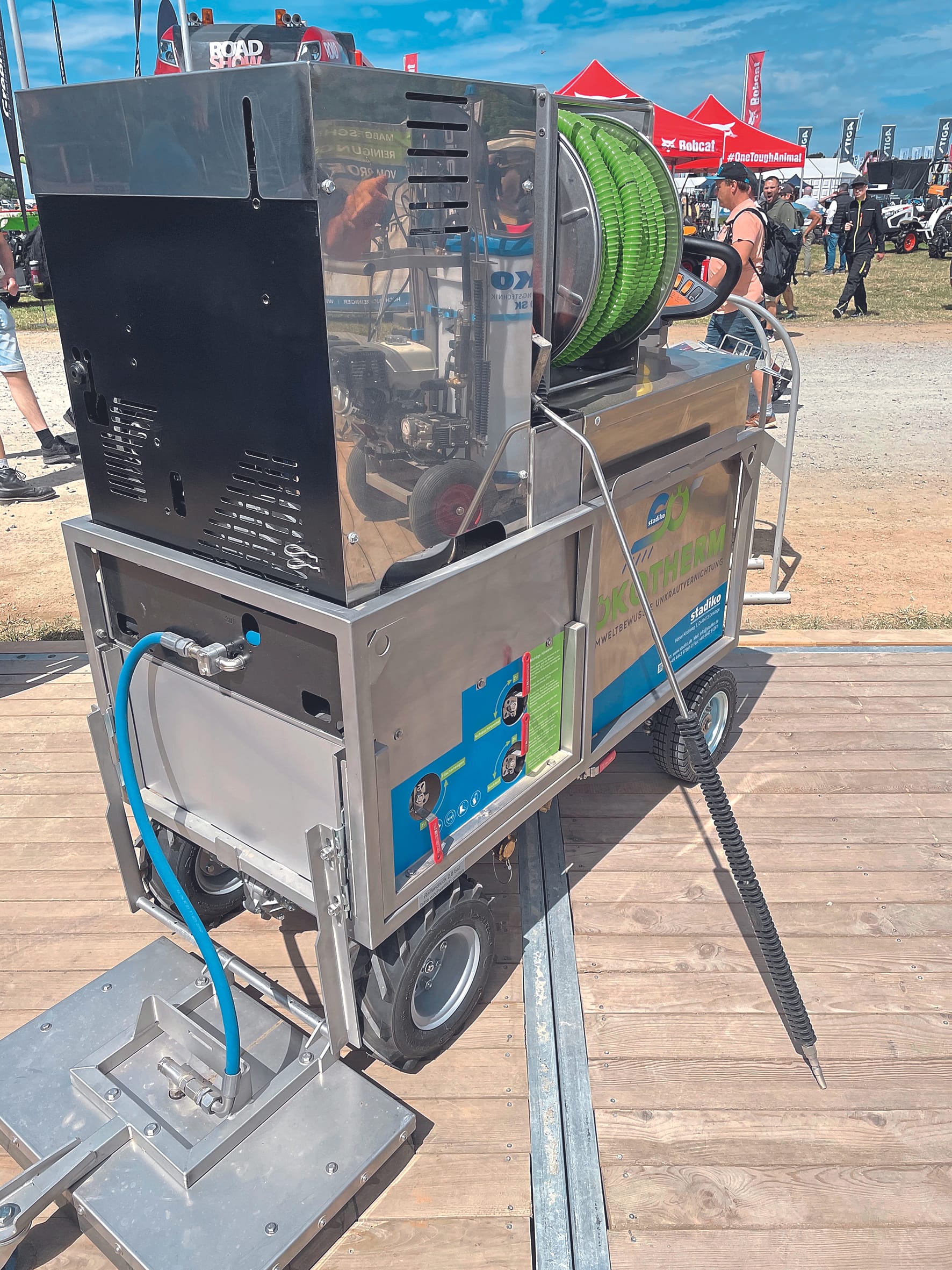 Leichter steuerbar: der Ökotherm von Stadiko mit neuem Akku.