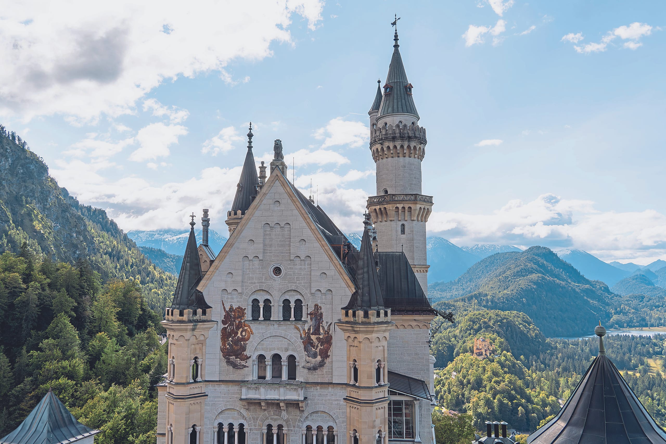 Gaubensanierung am Schloss Neuschwanstein: Spektakulärer Einsatz mit Weitblick