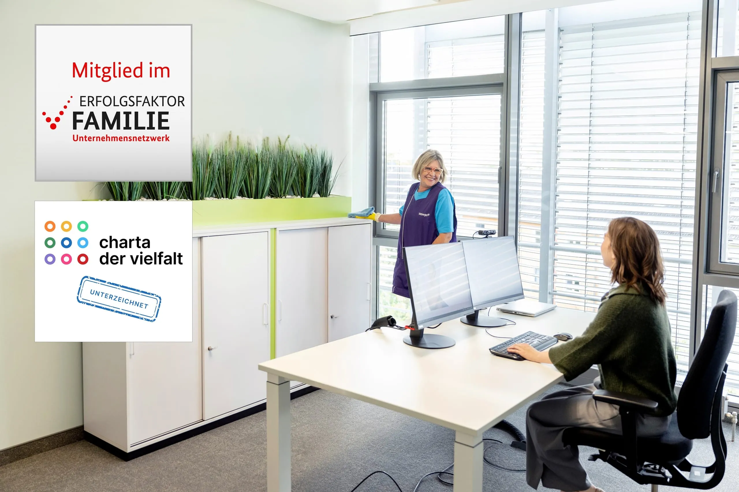Vebego neues Mitglied bei "Charta der Vielfalt" und "Erfolgsfaktor Familie"