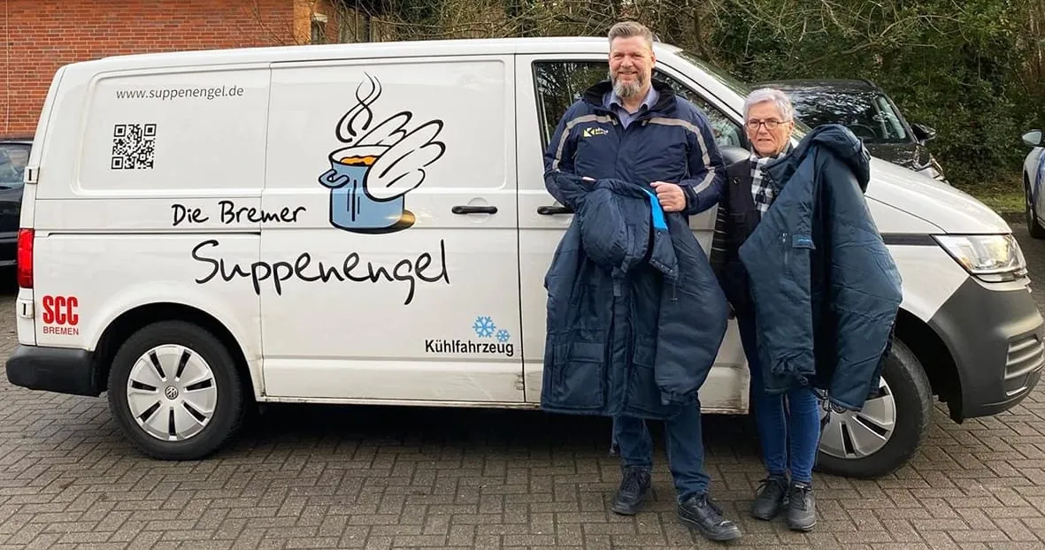 Kötter Security spendet Parka für Obdachlose