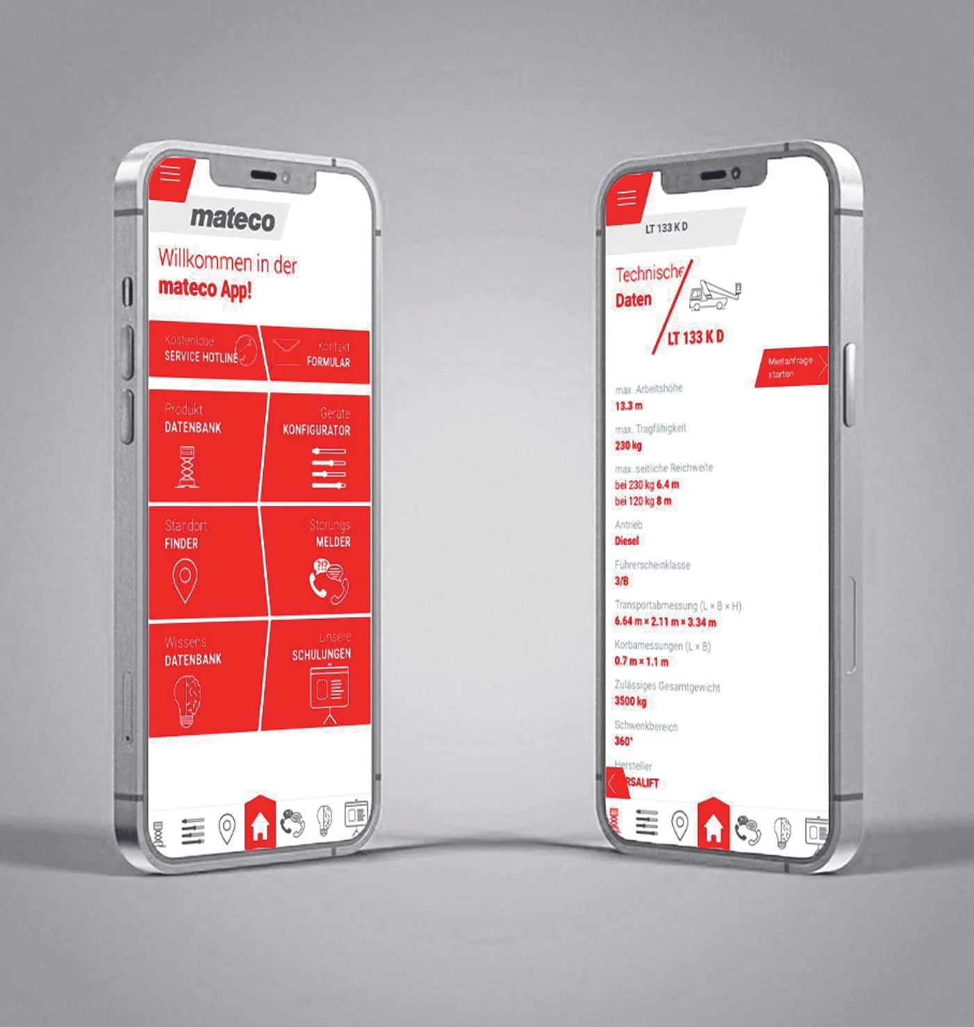 Per App zur passenden ­Arbeitsbühne